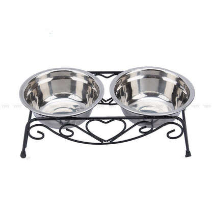 High-End Dual-Use Stainless Steel Pet Bowl